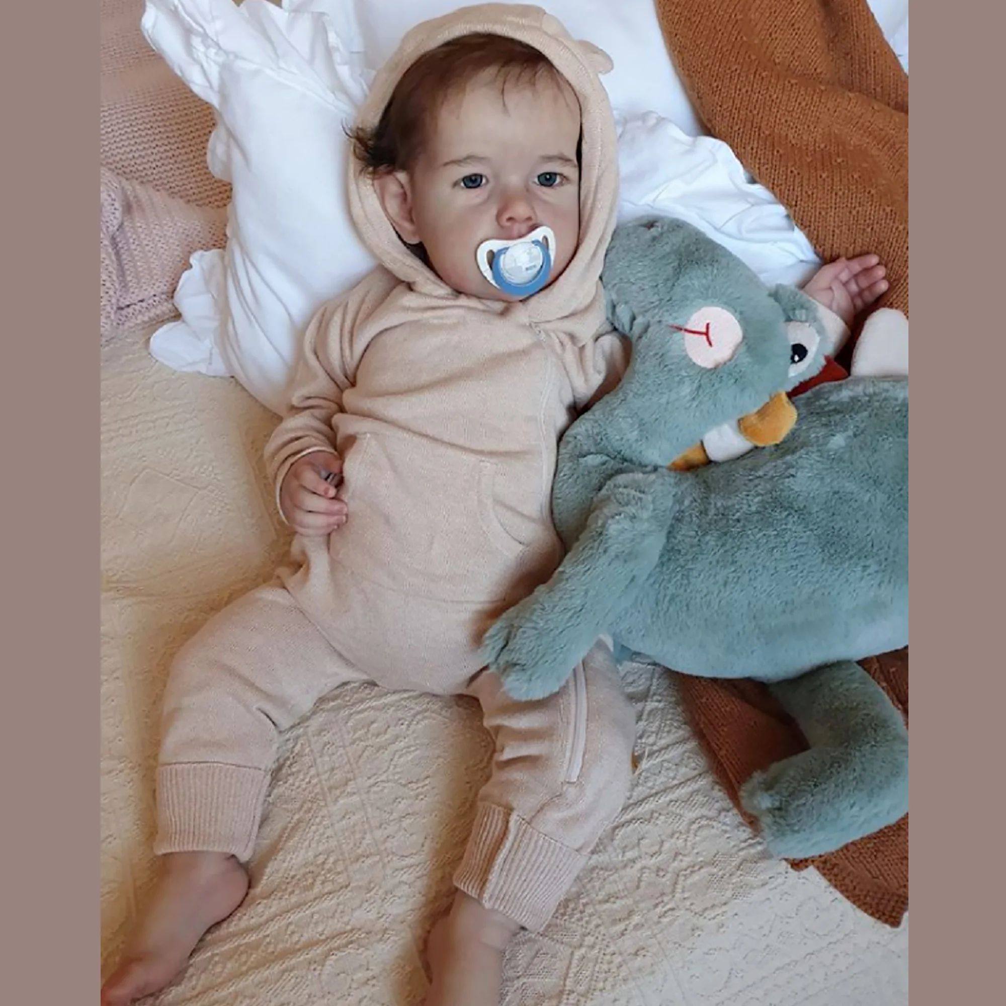 Mu?eca Reborn de bebé Liam de 70CM, mu?eco realista hecho a