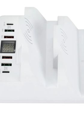 QC 3,0 PD carga rápida Dual carga inalámbrica pantalla vol