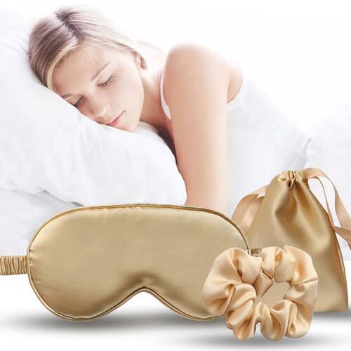 Silk dormir máscara, banda do sono, dormir ajuda, relaxar s