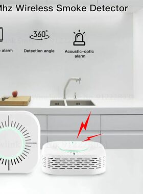 Detector do fumo com bateria, alarme de incêndio, sistema d