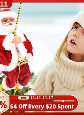 Boneca Papai Noel com Música, Escalada na escada, Interior