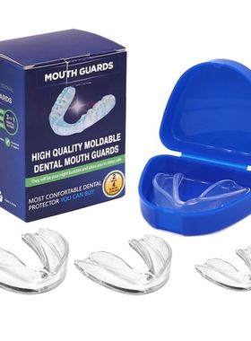 Protector bucal de 4 piezas con estuche de almacenamiento, a