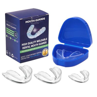 Protector bucal de 4 piezas con estuche de almacenamiento, a
