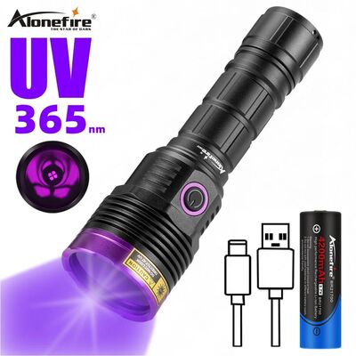 Linterna UV de 20W, 365nm, 395nm, antorcha ultravioleta para