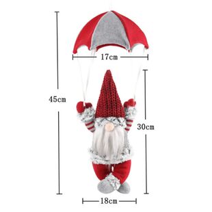 Faceless Old Man Gnome Boneca De Pelúcia, Santa Paraquedism