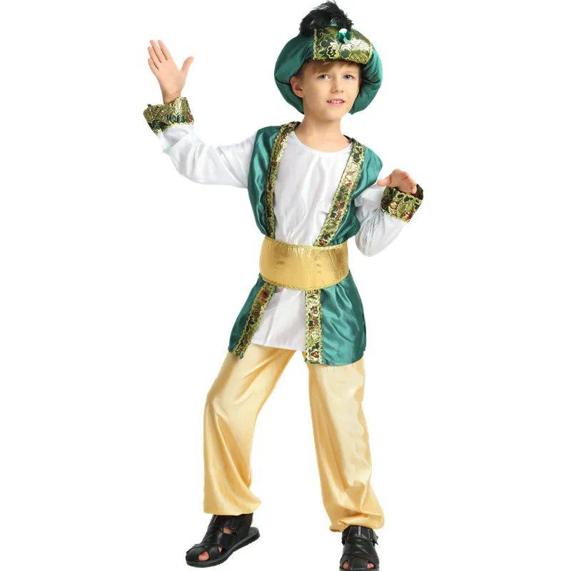 Children's Halloween Party Costumes, Aladdin Lamp, Crian?as,