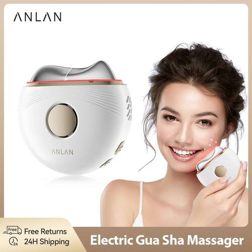 ANLAN Electric Guasha Massager EMS Face Lifting Remove Edema