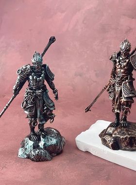 Figura De A??o De Wukong Mito Preto, Resina Monkey King Mode