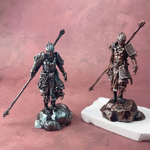 Figura De A??o De Wukong Mito Preto, Resina Monkey King Mode