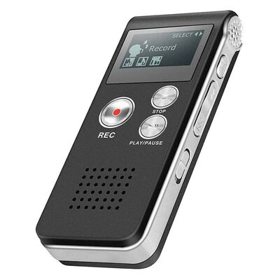 Gravador de voz mp3 player mini gravador de áudio de som pr