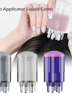 Couro cabeludo aplicador líquido pente para cabelo couro ca