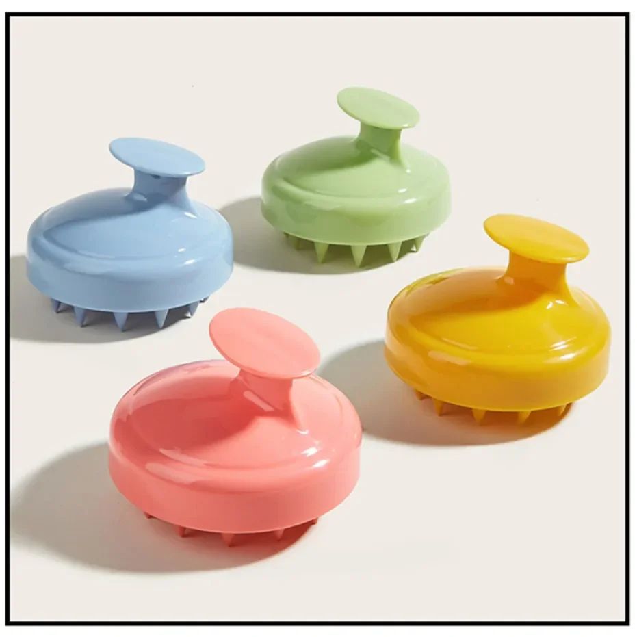 Silicone Shampoo Scalp Hair Massager, Soft Massage Comb, Bat