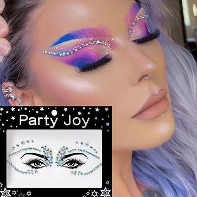 3d olhos rosto maquiagem tatuagem temporária auto adesivo c