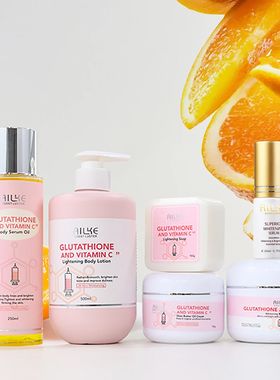 ALKE-Kit de Glutationa e Vitamina C, Lo??o Clareadora, Creme