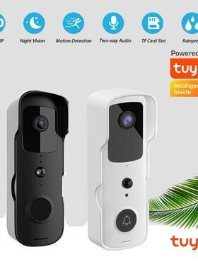 Tuya App-Smart Home PIR Video Campainha, Wi-Fi, ao ar livre,