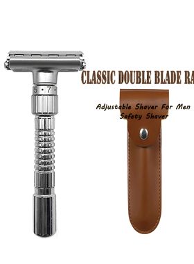 Maquinilla de afeitar de seguridad ajustable para hombre, af