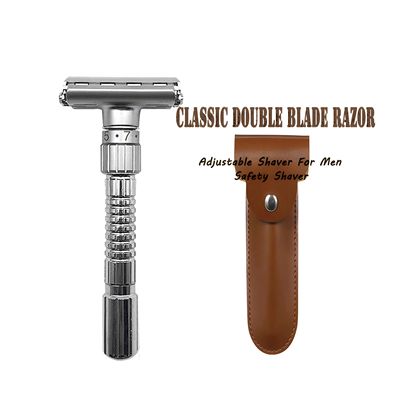 Maquinilla de afeitar de seguridad ajustable para hombre, af