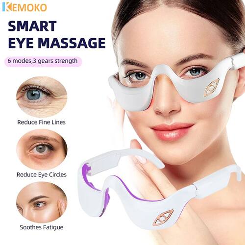 LED Micro Current Pulse Eye Massager Relieves Eye Fatigue Fa