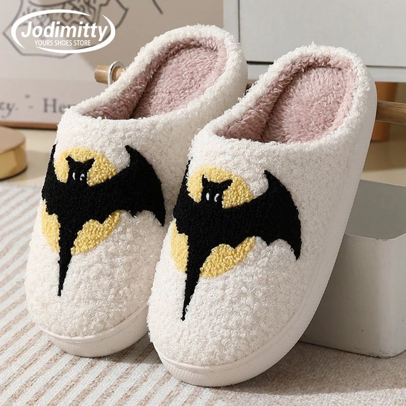 Chinelos de algod?o fantasma e alce para homens e mulheres,