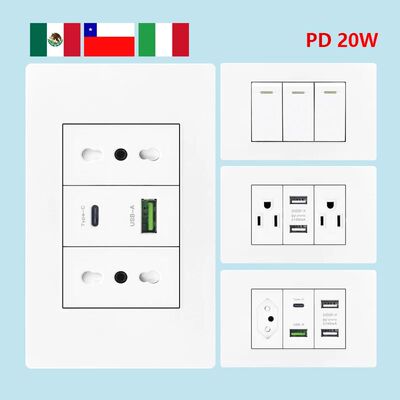 Enchufe inteligente USB tipo c, de 20W de carga rápida ench