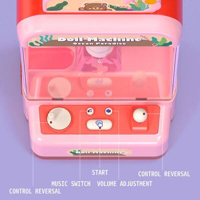 Juguete de máquina de garra para ni?os, mu?eco de peluche G