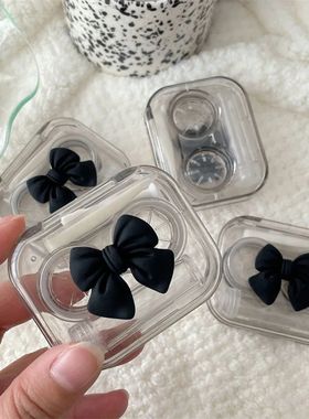 Lente de contato para meninas, caixa colorida do aluno da be