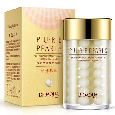 BIOAQUA Brand Pure Pearl Essence Sleeping Mask Face Skin Car