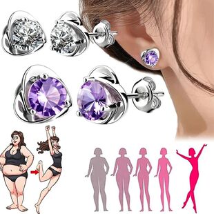Pendientes adelgazantes de acupresión para cuidado de la sa