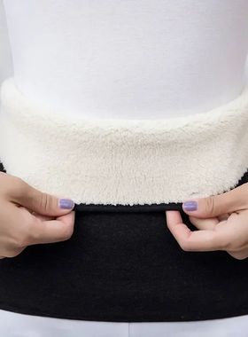 nverno engrossar térmico cashmere cintura mais quente cinto