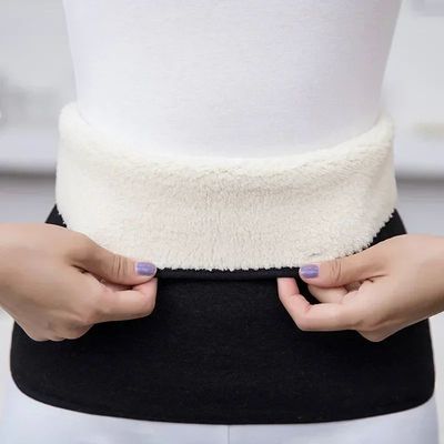 nverno engrossar térmico cashmere cintura mais quente cinto