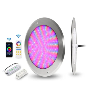 Luces subacuáticas RGB de 12V, luz LED inteligente IP68 par
