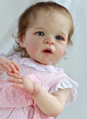 Sandie-Mu?eca Reborn de 24 pulgadas, mu?eco de pie realista,