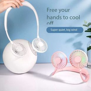 USB Hands Free Portable Rechargeable Fan Hanging Neck