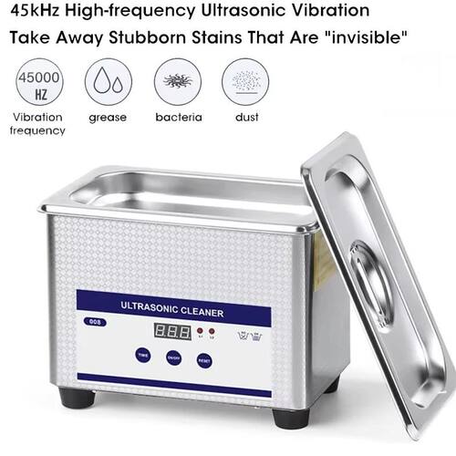 Powerful Ultrasonic Cleaner 800ML 45kHz for Jewelry Glasses