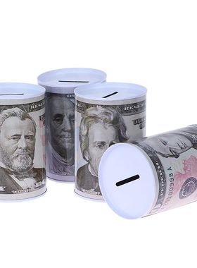 10/20/50/100 Euro Dólares Caixa de Dinheiro Seguro Cilindro