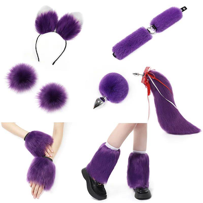 SmTools Fox Tail Cat Tail Traction Butt Plug Terno Adere?os