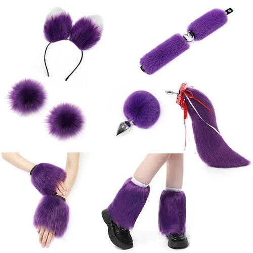 SmTools Fox Tail Cat Tail Traction Butt Plug Terno Adere?os