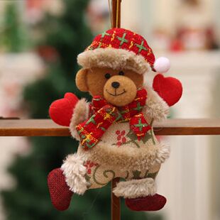 Papai Noel e boneco de neve boneca pingente, enfeites de Nat