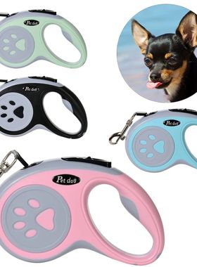 Correa con dise?o de pata de perro, cuerda de nailon retrác