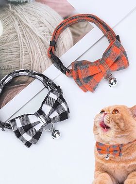Collar con lazo para gato y mascota, Collar ajustable para p