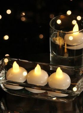 Velas LED Flickering Flameless, lampada flutuante impermeáv