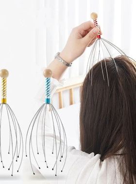 Massageador De Cabe?a De A?o Inoxidável, Polvo Aliviando Di