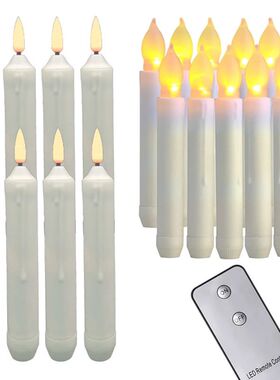 10x vara elétrica vela luz amarelo cintila??o led paisagem