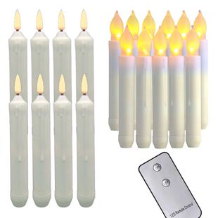 10x vara elétrica vela luz amarelo cintila??o led paisagem