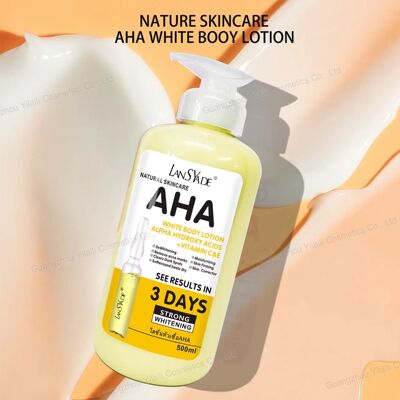 500ml Whitening body lotion AHA hydroxy acid & VC moisturizi