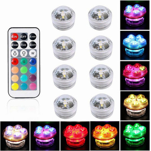 Luz sumergible LED RGB impermeable IP68, luz subacuática, c