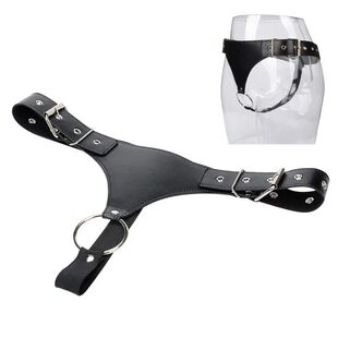 1pc couro masculino butt plug plut?nio com anel arnês