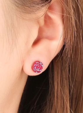 Pendientes magnéticos con puntos de acupuntura para mujer,