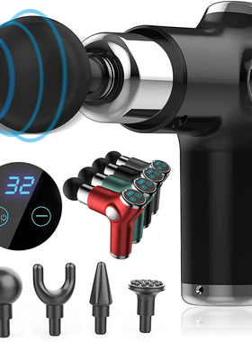 Mini pistola de massagem LCD Touch Screen Massageador Muscul