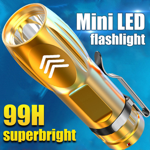 Mini lanterna LED 99W lanterna pequena recarregável de alta